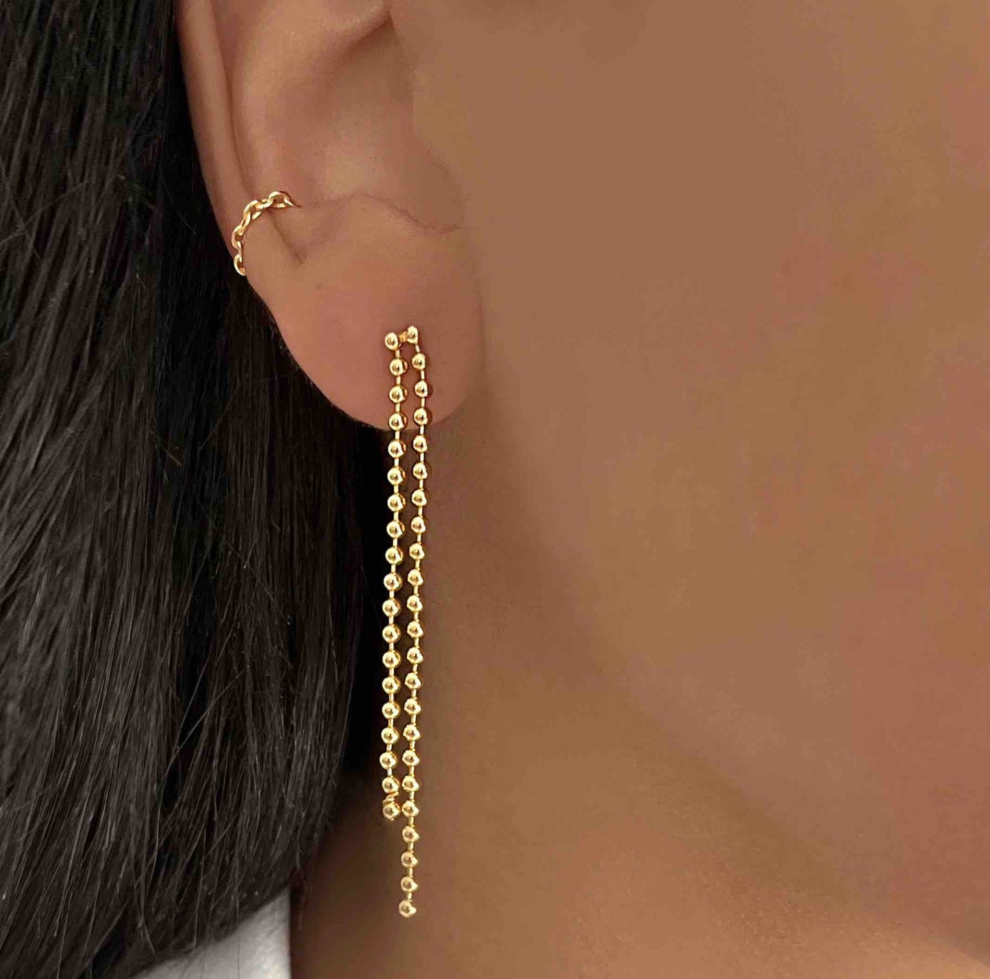 Boucle d'oreille individuelle Luna